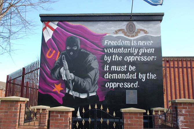 2 Hours Republican & Loyalist Mural Black Taxi Tour from Belfast - Clonard Monastery and secret peace talks