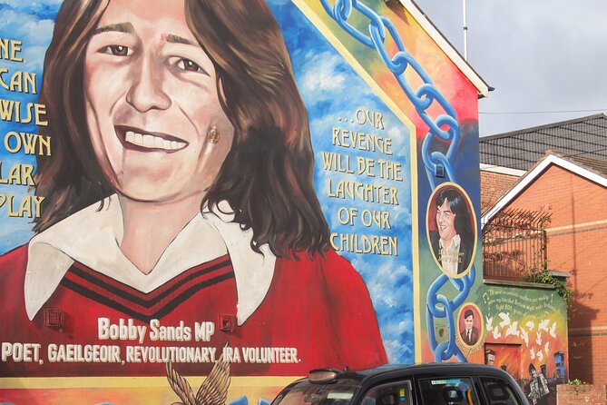 Black Taxi Mural "Tour Like A Local" - The Bobby Sands mural and the Falls Road in 40 minutes