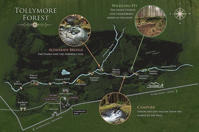 Game of Thrones - Tollymore Forest Trek - Tyrion and Jon’s campfire in the forest